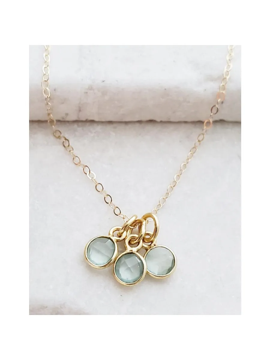 Gemstone Trio Necklace