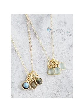 Gemstone Trio Necklace