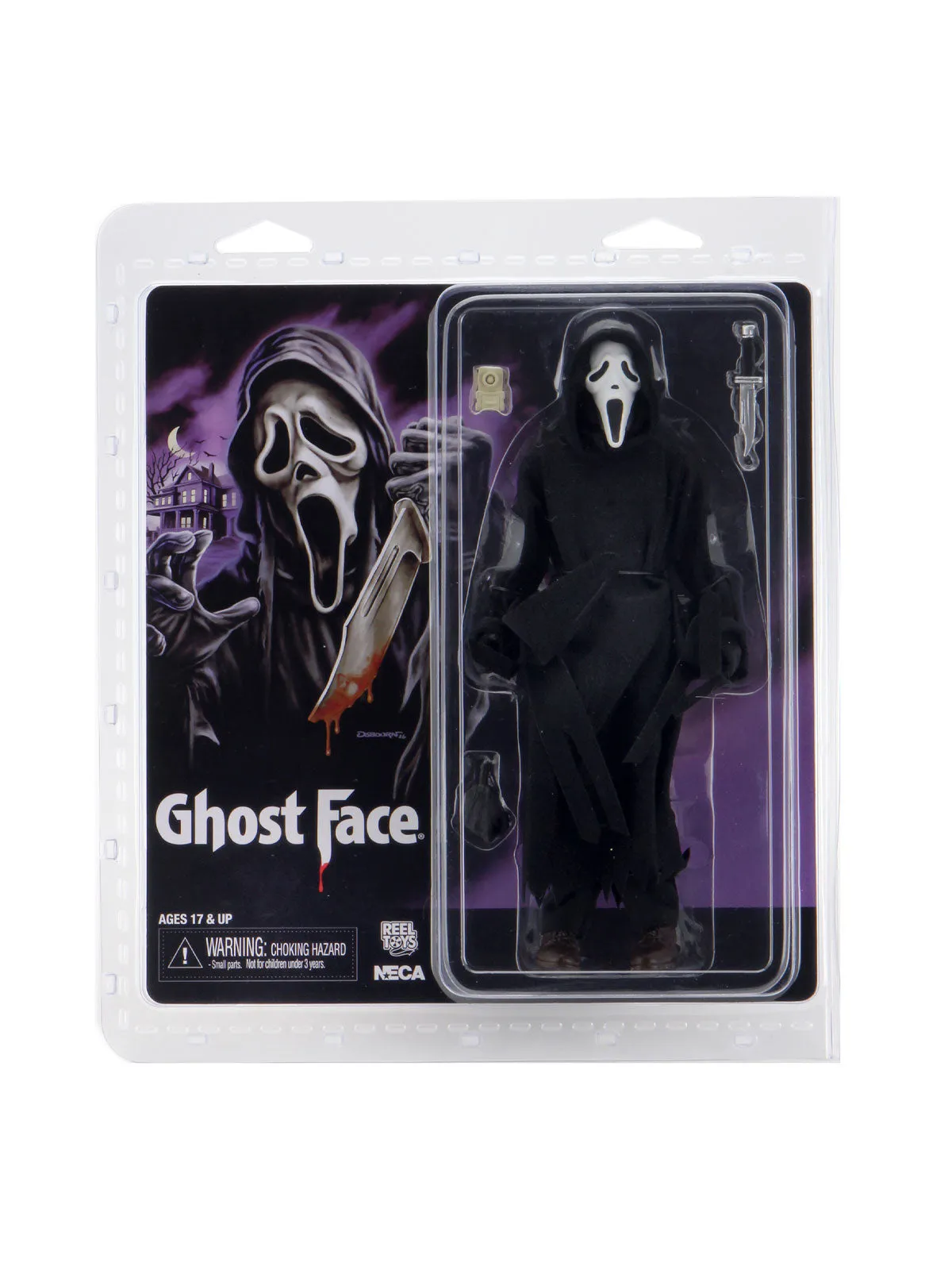 Ghost Face - 8” Clothed Figurine - Scream - NECA Collectibles