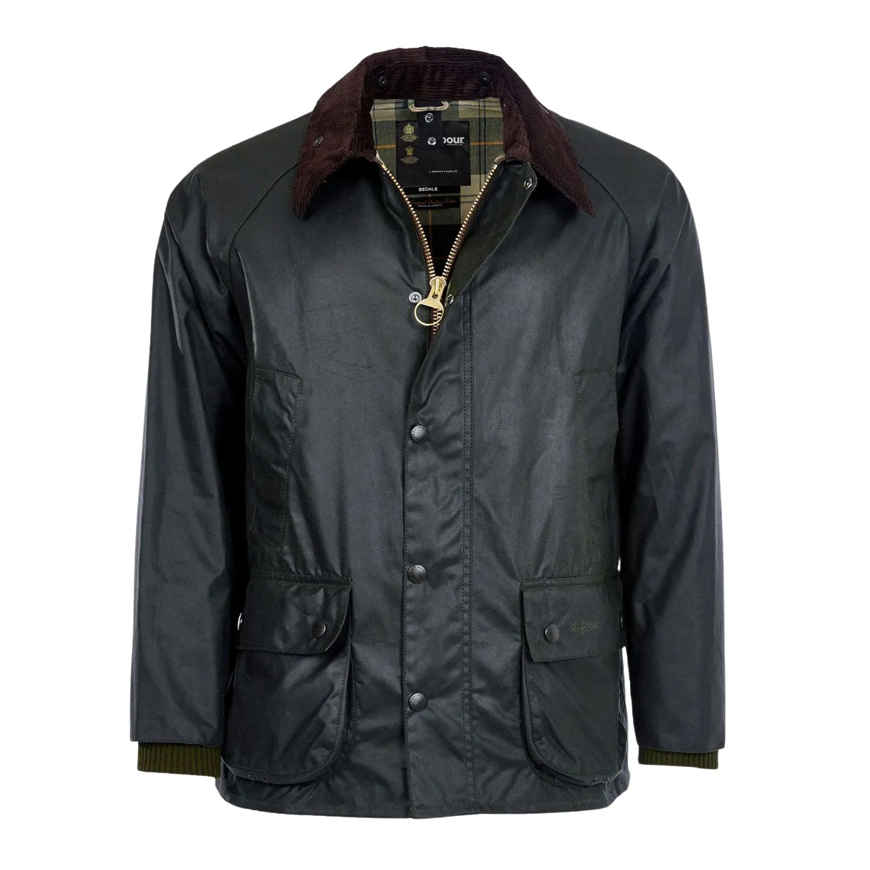 Giubbino Uomo Barbour Bedale Wax Jacket Verde Scuro