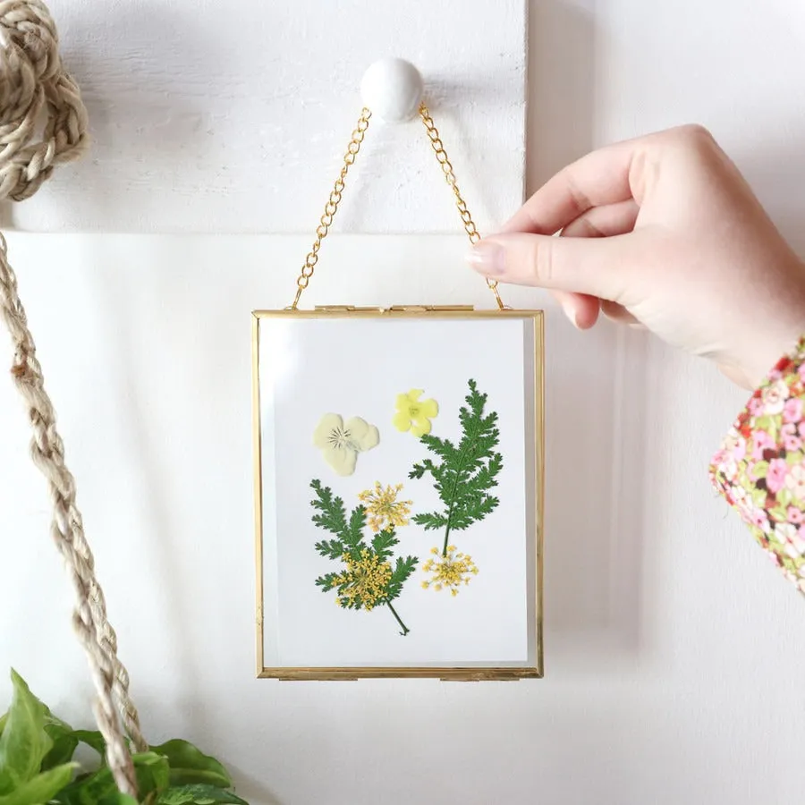 Gold Floral Hanging Picture Frame