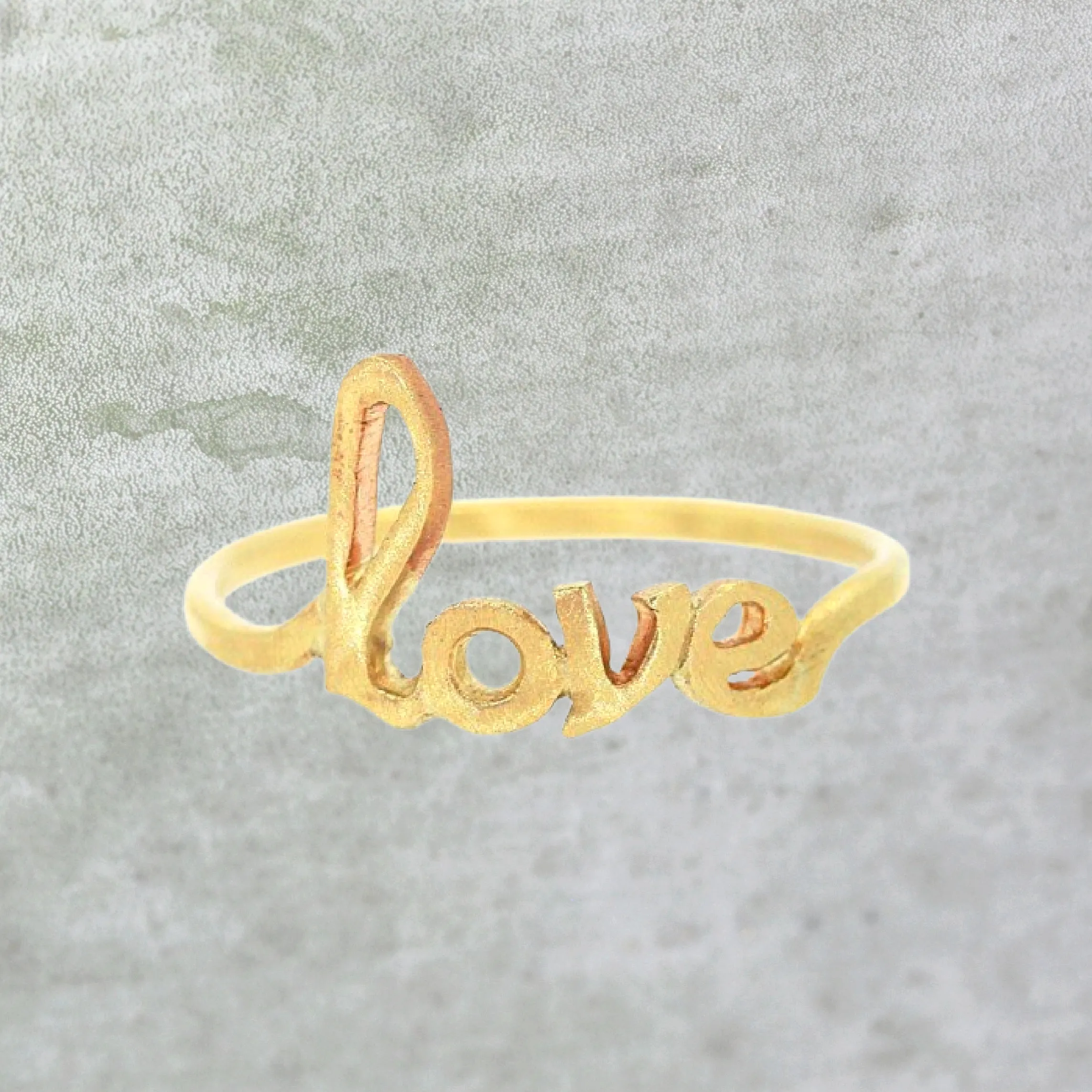 Gold Love Ring