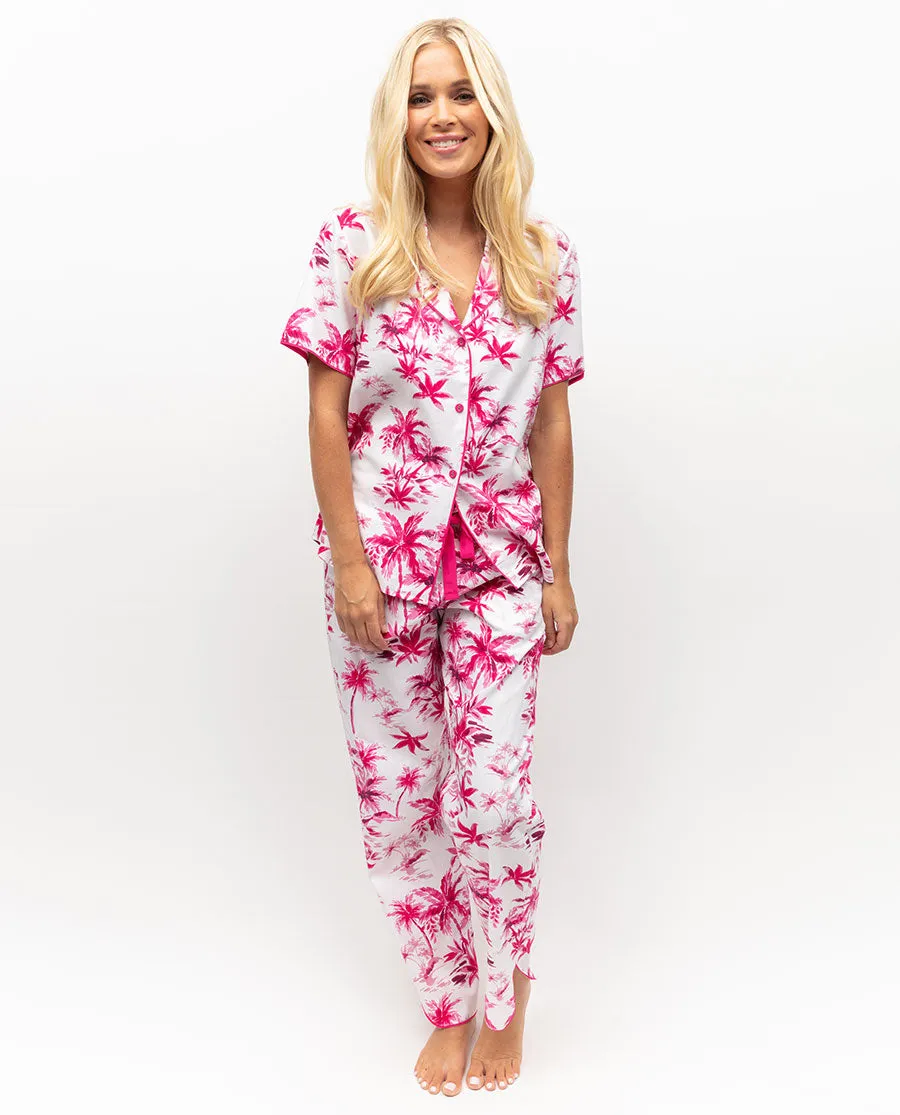 Hailey Palm Print Pyjama Bottoms