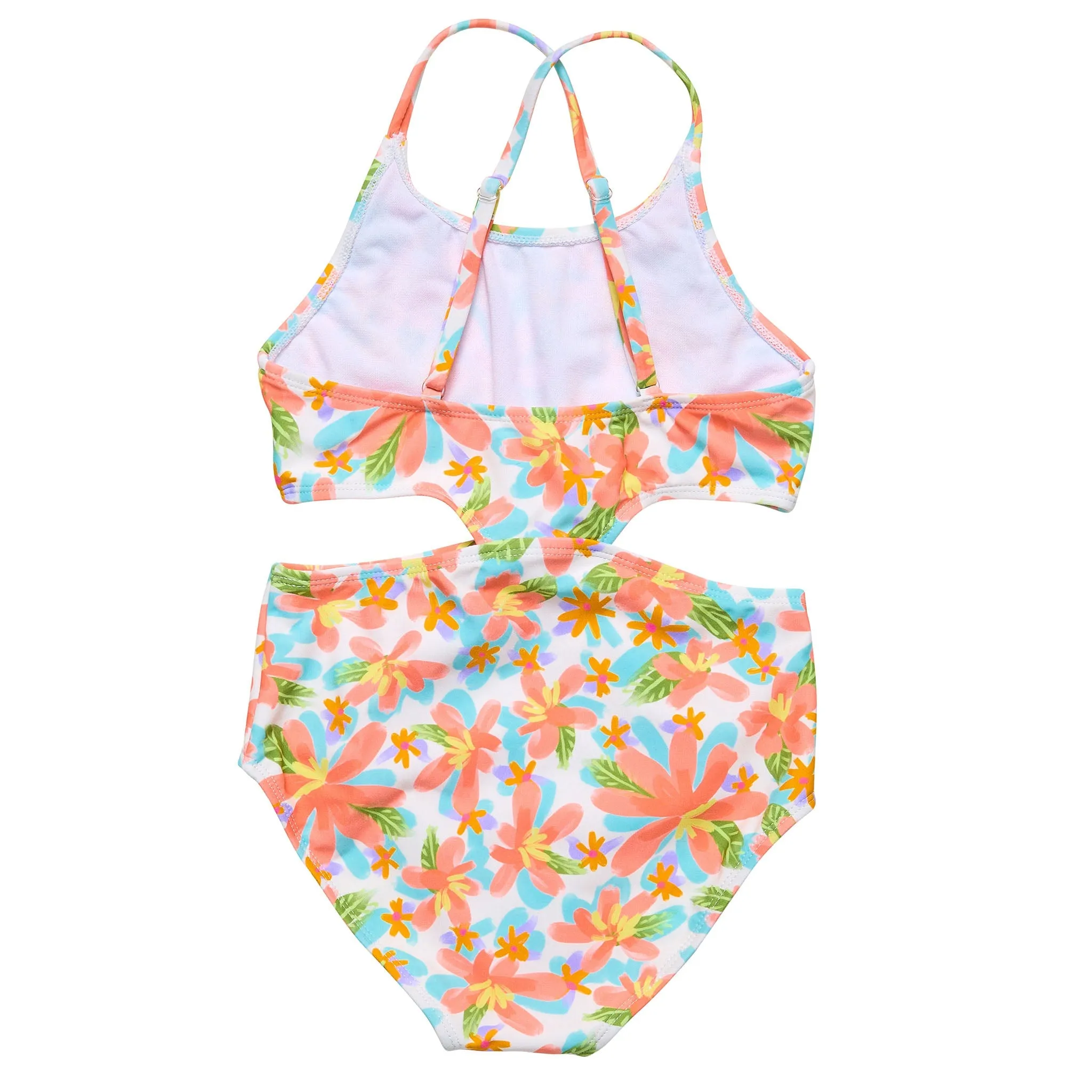 Hawaiian Luau Sustainable Cut Out Swimsuit