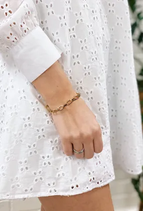 Hera Gold Chain Link Bracelet