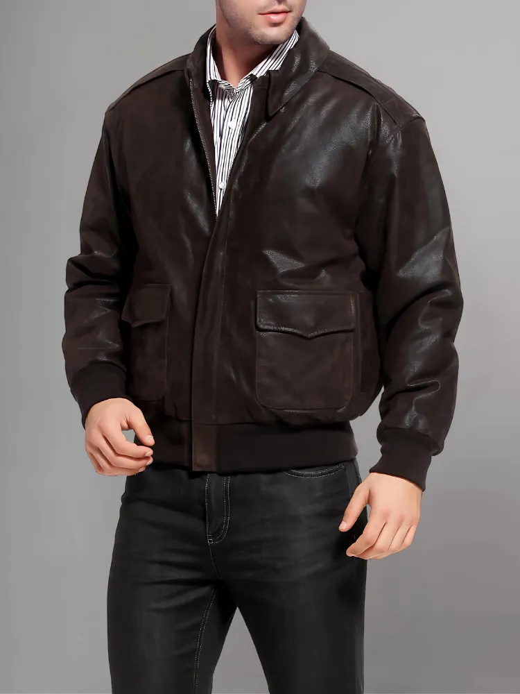 Iconic Reddish Brown A-2 Flight Jacket