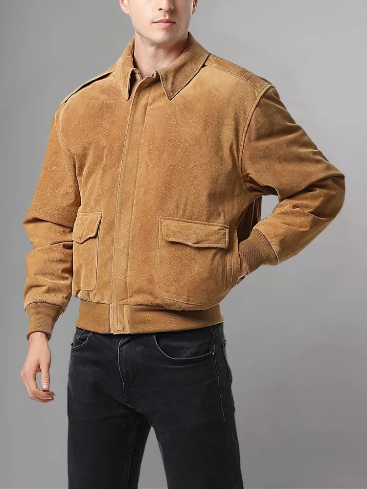 Iconic Reddish Brown A-2 Flight Jacket