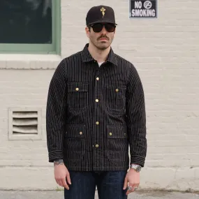 Iron Heart IHJ-120-BLK 12oz Wabash Chore Jacket Black FINAL SALE