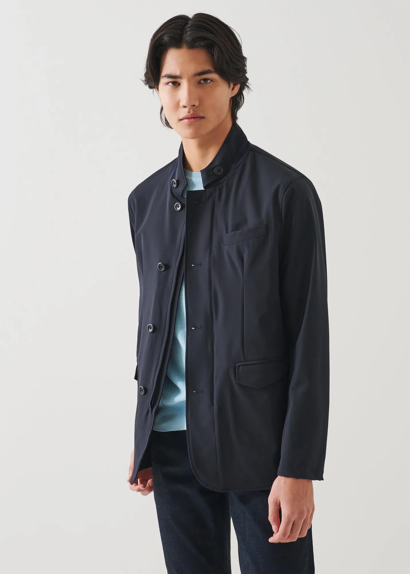 ITALIAN NYLON HYBRID JACKET