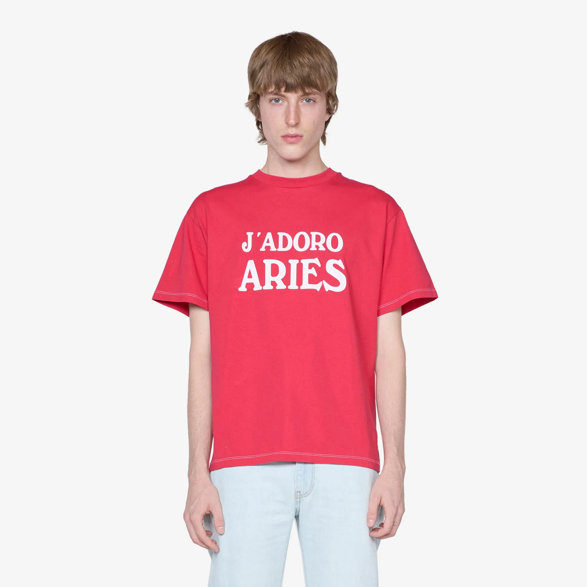 J'Adoro Aries Short Sleeve T-Shirt Red