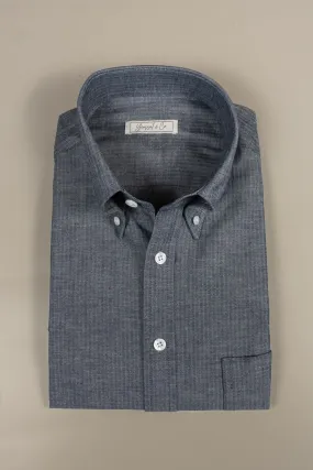 Japanese Indigo Herringbone Selvedge Shirt