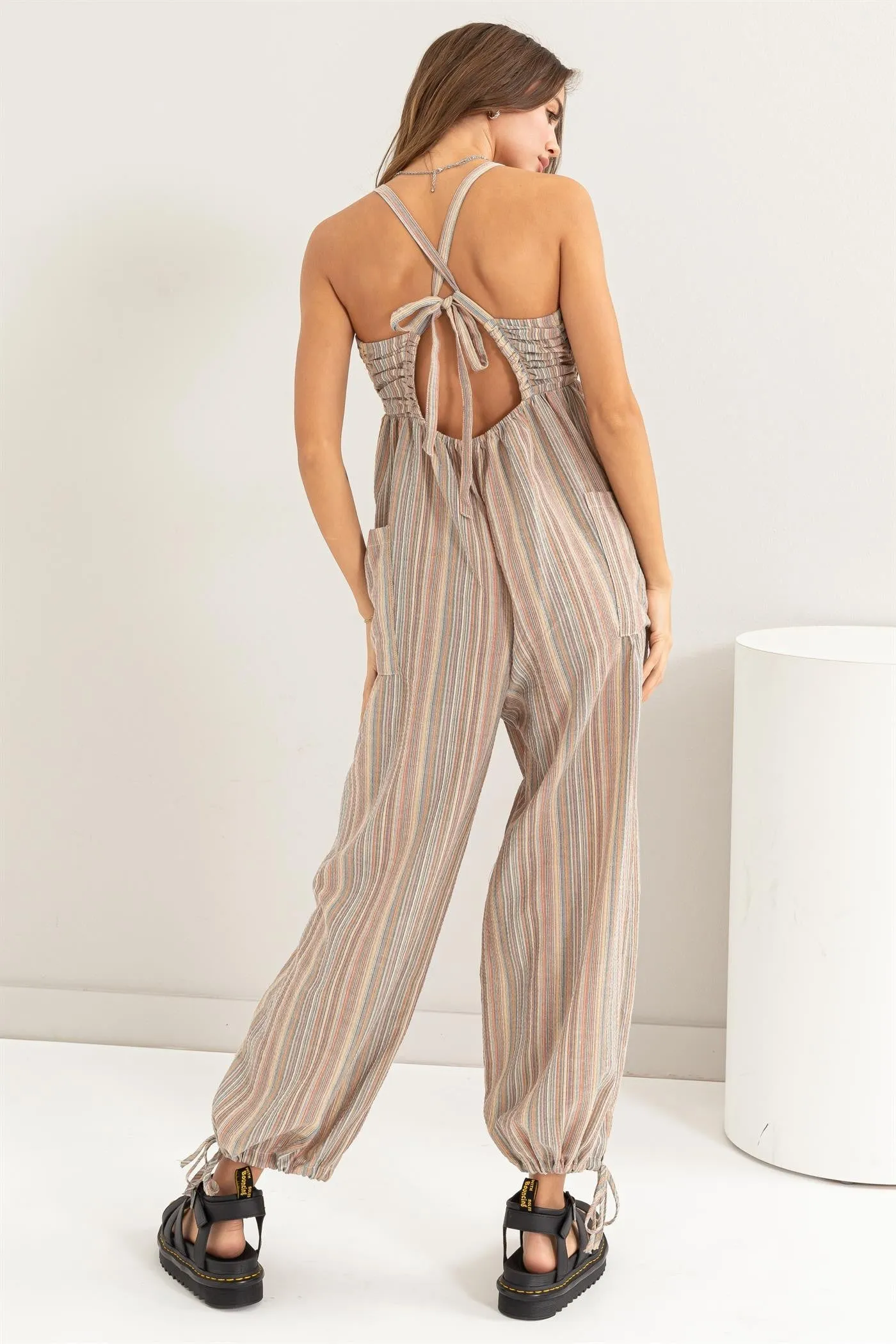 Jumpsuit - Multi Striped - Ceramic