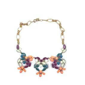 Kanti Gemstone Flower Necklace