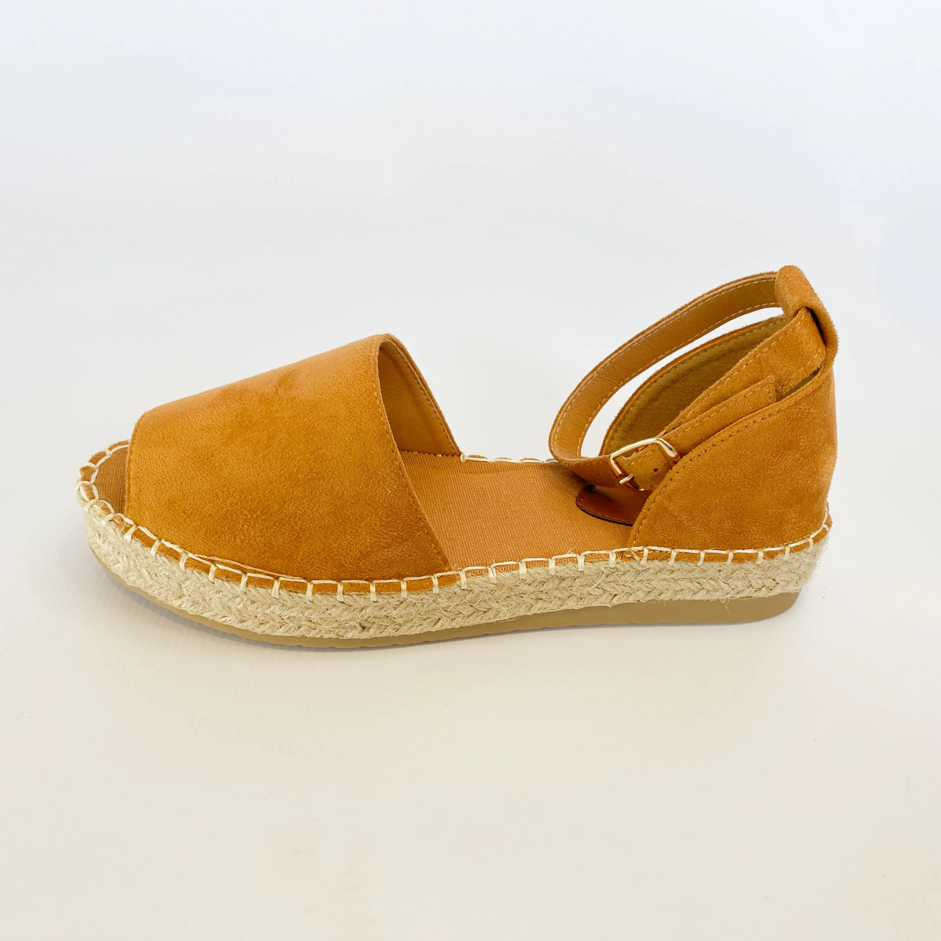 KG tan suede espadrille platform