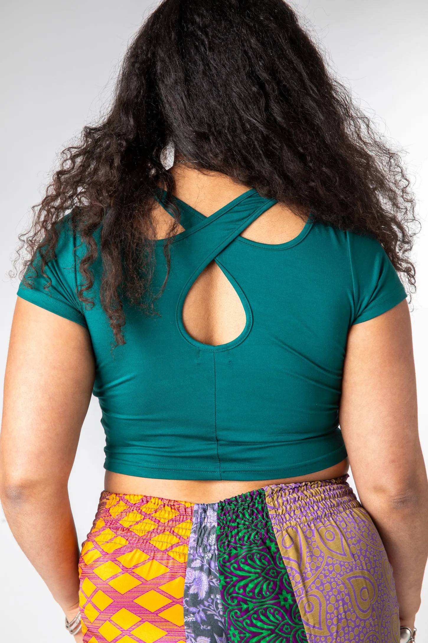 Kyra Cross Back Crop Top