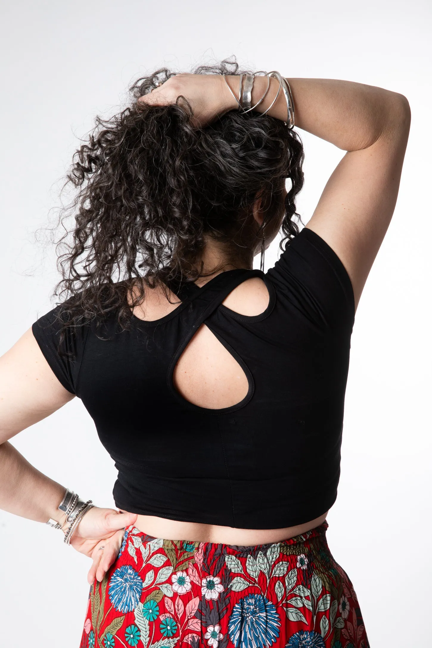 Kyra Cross Back Crop Top