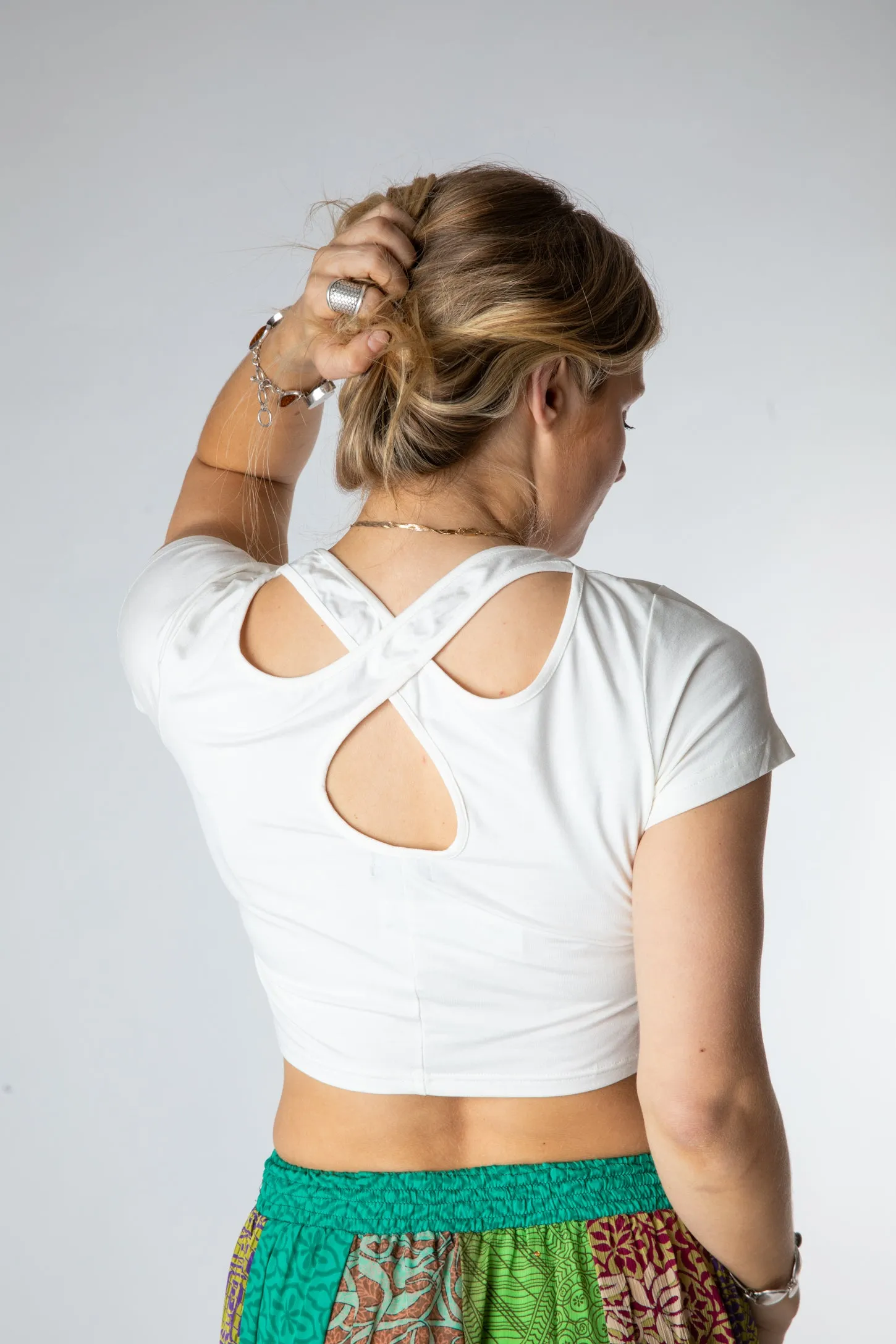 Kyra Cross Back Crop Top