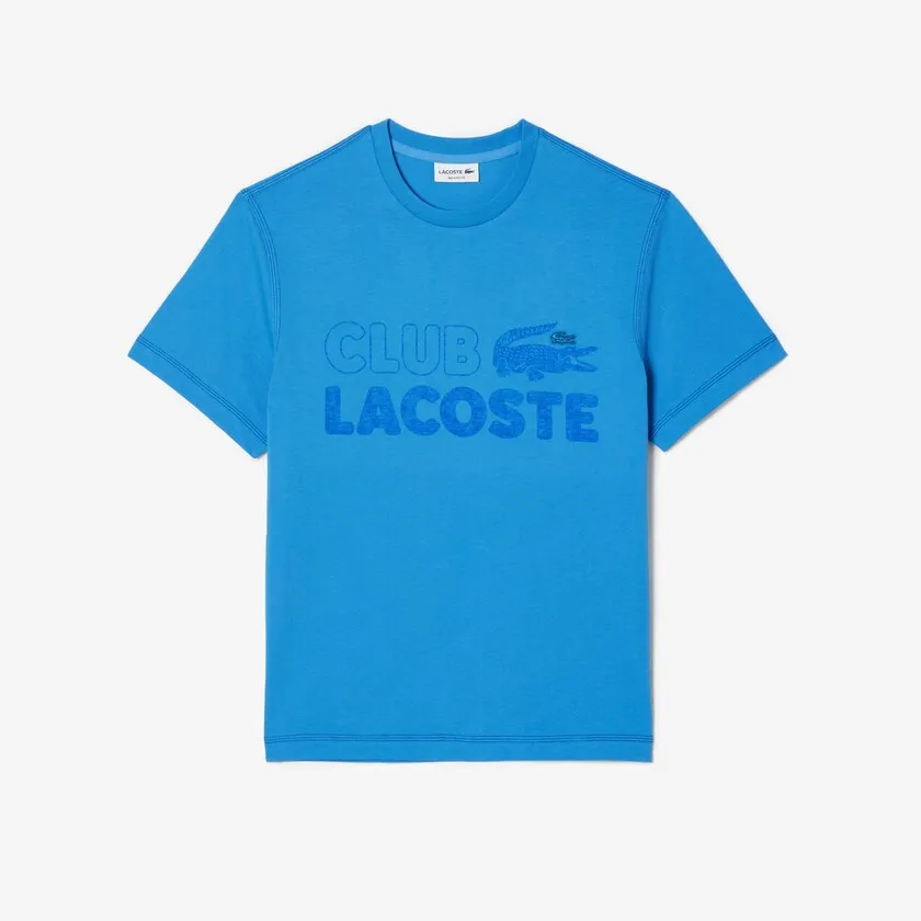 LACOSTE Men’s Vintage Print Organic Cotton T-Shirt