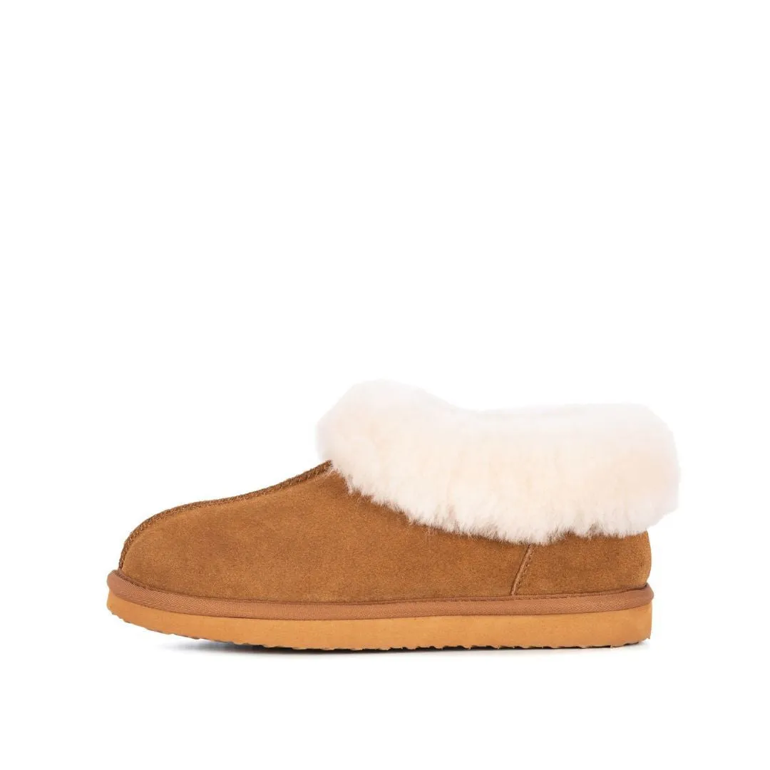 Ladies Evelyn Tan Sheepskin Moccasin