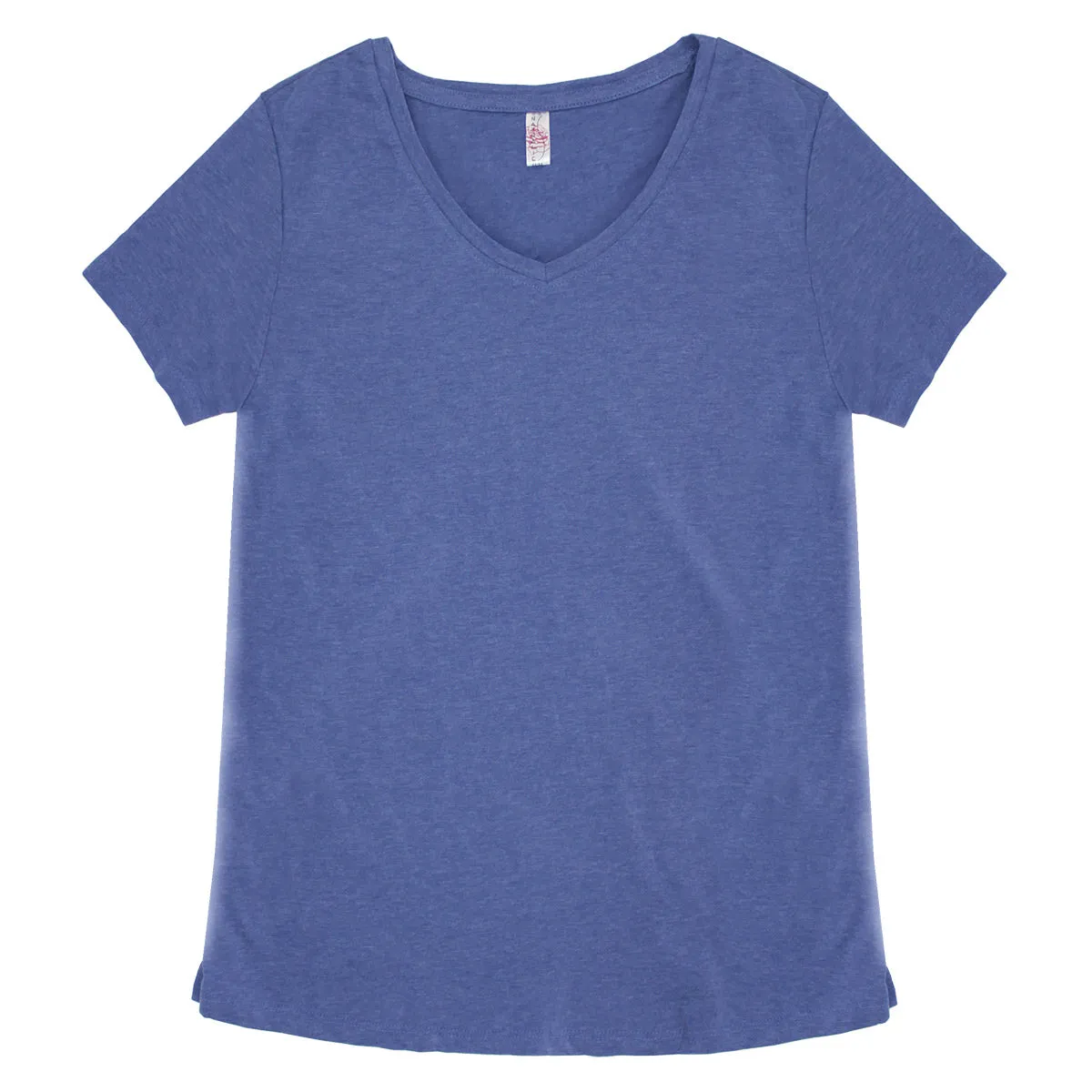 Ladies FHC Basic Scoop Bottom V-Neck Tee