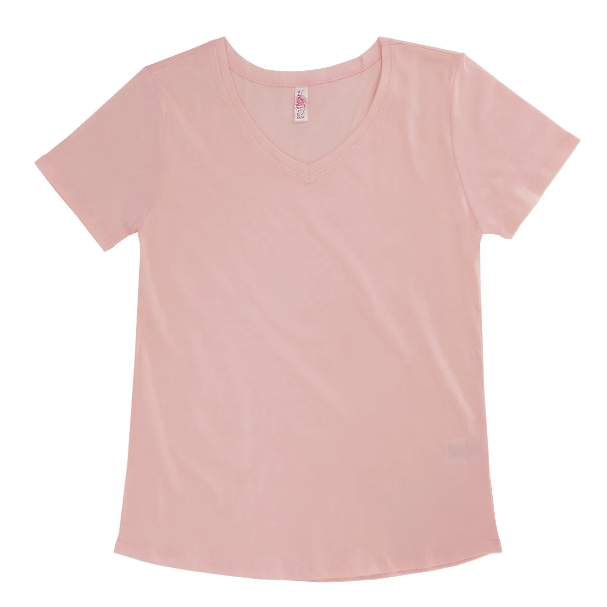 Ladies FHC Basic Scoop Bottom V-Neck Tee