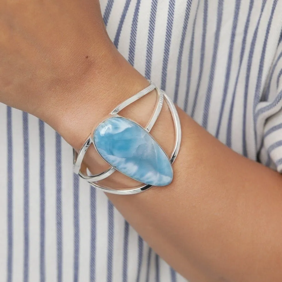 Larimar Cuff Bracelet Zubaida