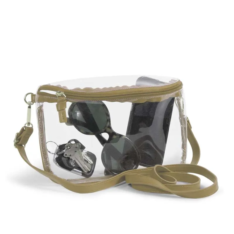 Lexi Clear Belt Bag in Gold