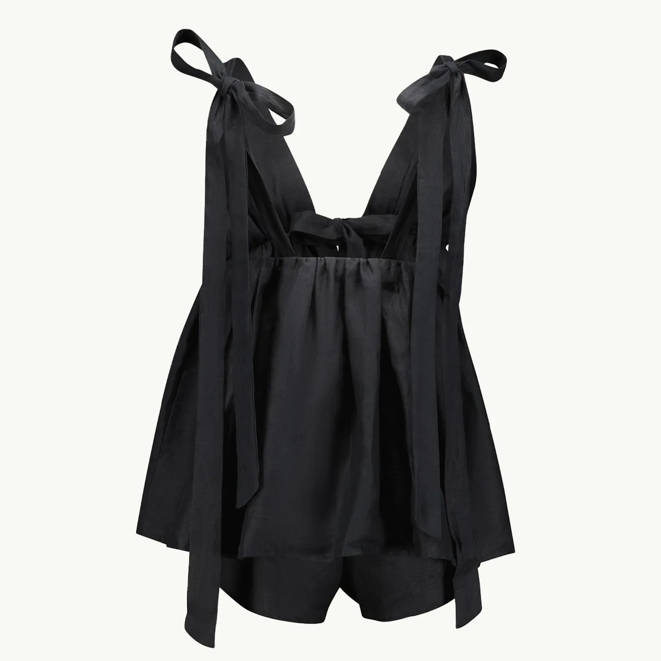 LITTLE ROSIE SET BLACK LINEN