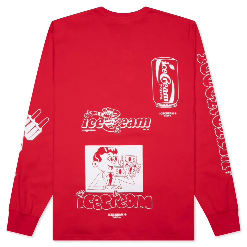 Loosie L/S Knit - True Red