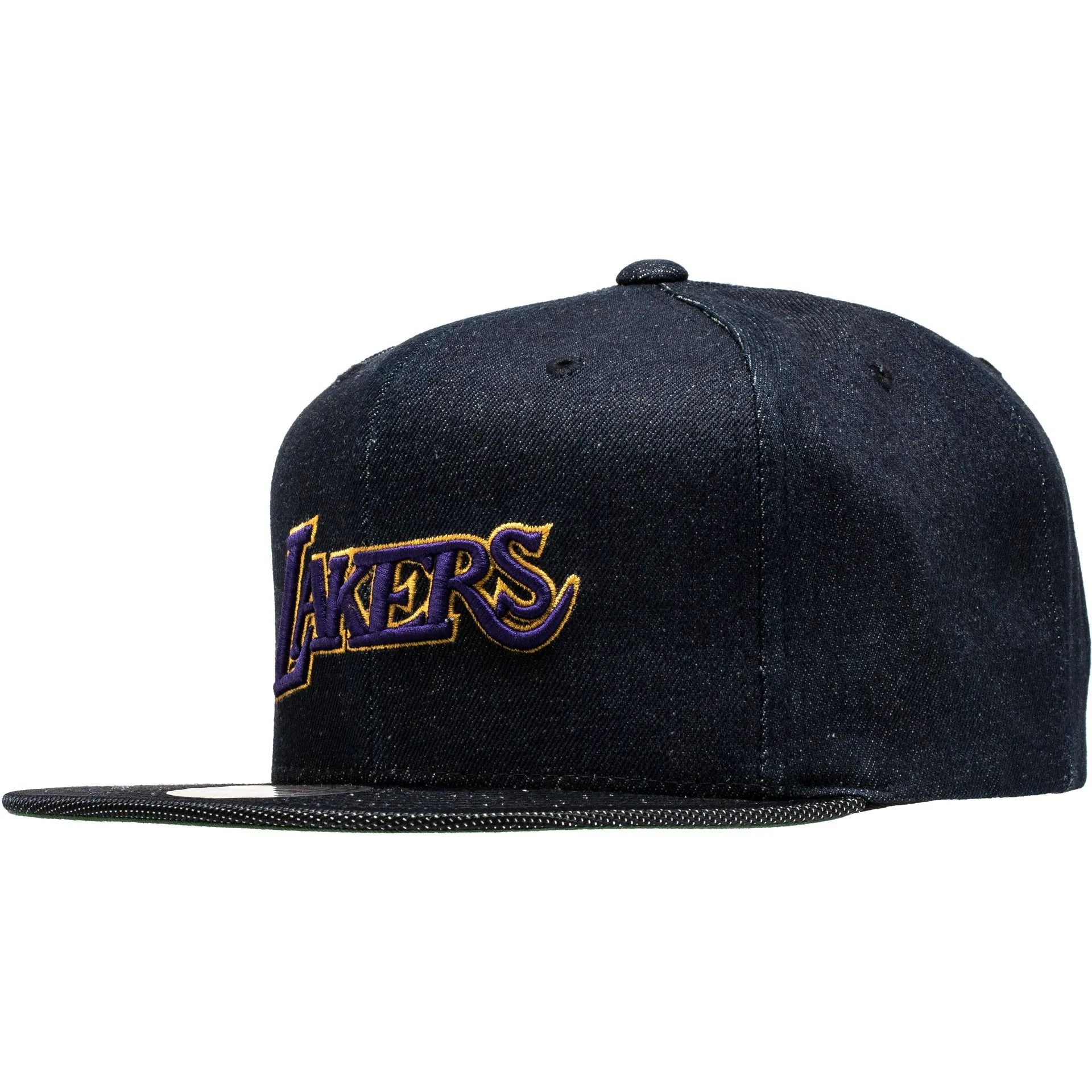 Los Angeles Lakers NBA Raw Snapback Men's - Denim/Yellow