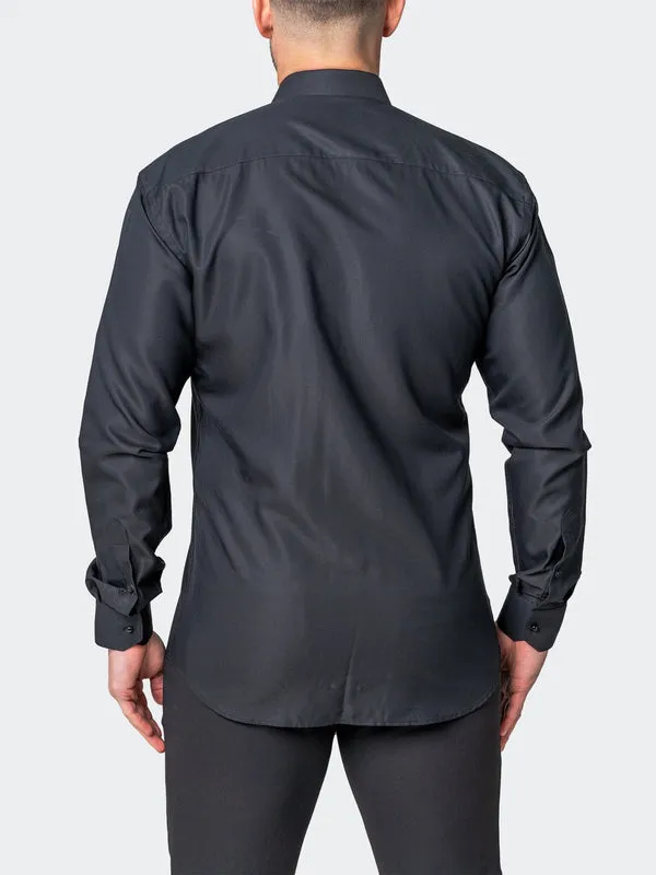 Maceoo Stretch Shirt | Ceremony MidnightDark Black