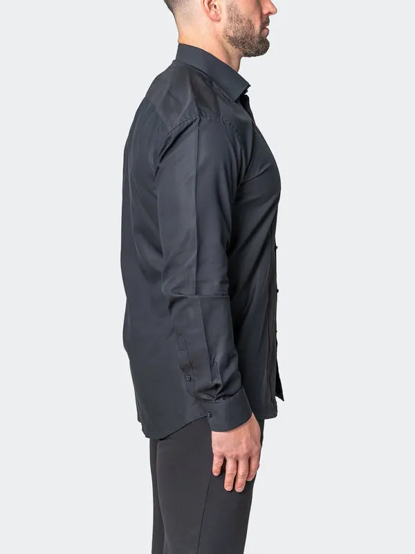 Maceoo Stretch Shirt | Ceremony MidnightDark Black