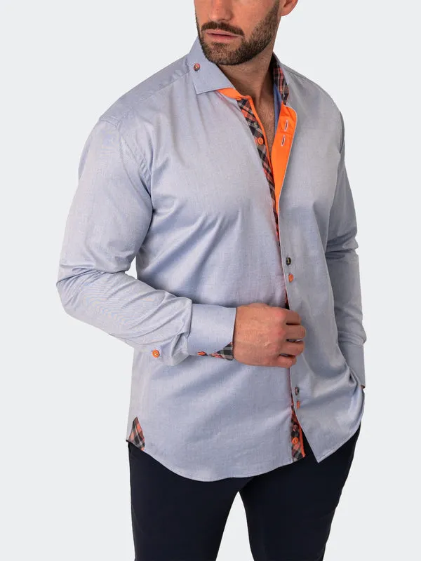 Maceoo Stretch Shirt | Einstein BlueBerry Blue