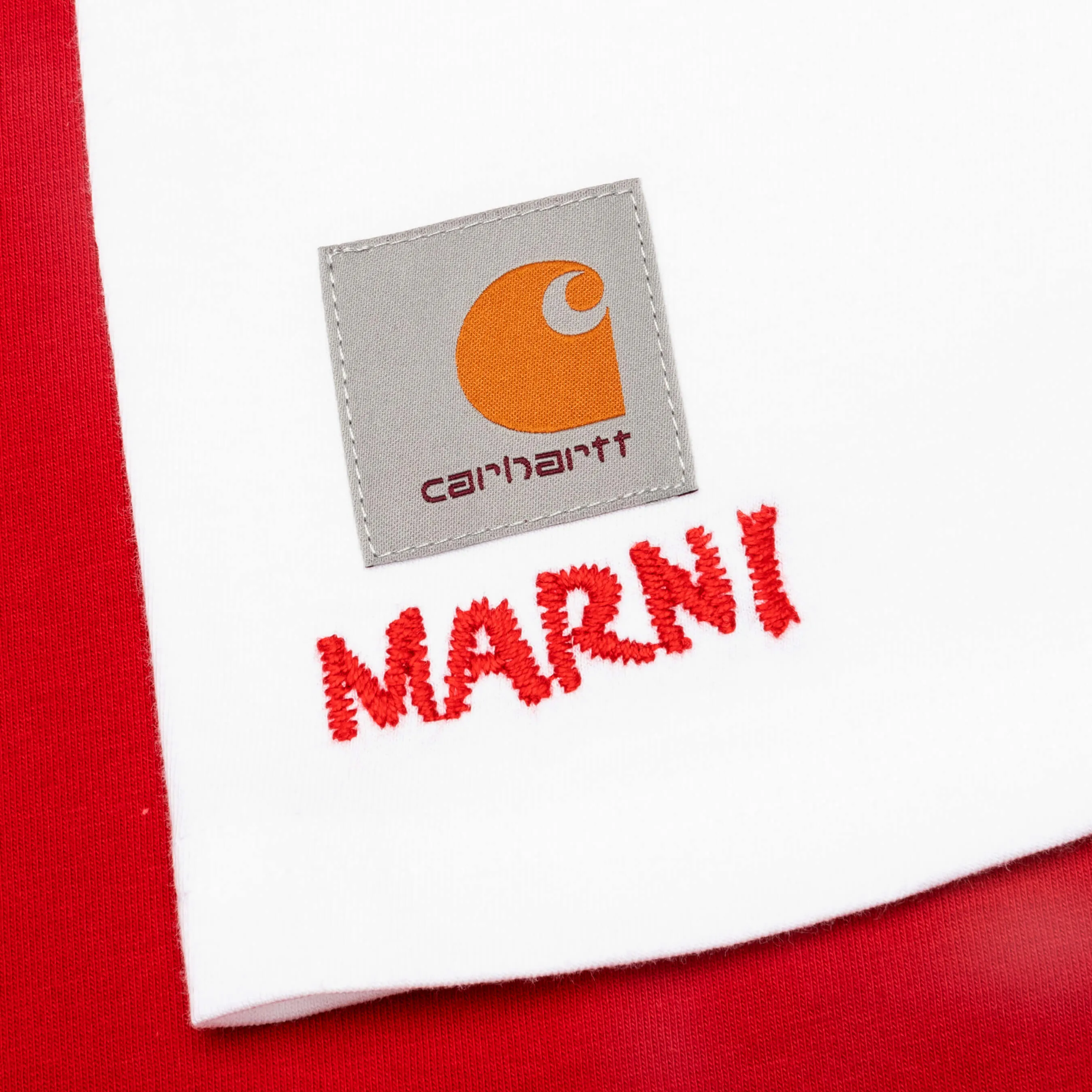 Marni x Carhartt WIP Logo S/S T-Shirt - Red