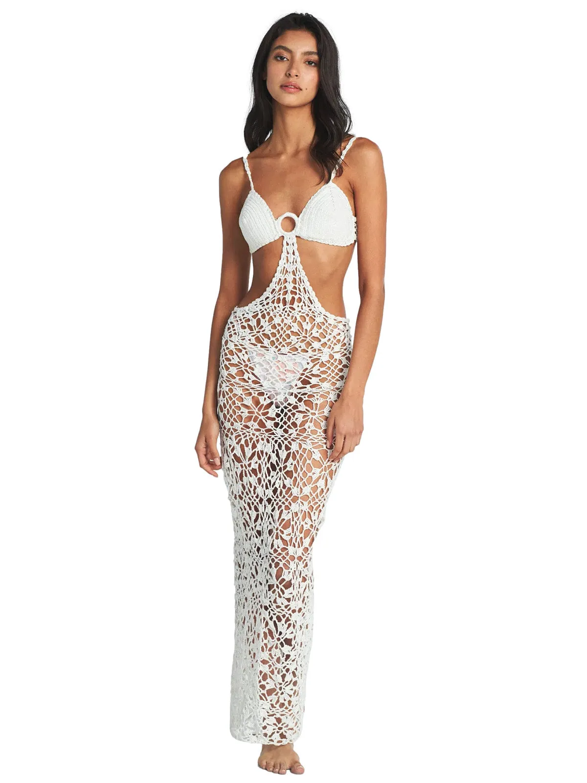 Martina Ivory Crochet Dress