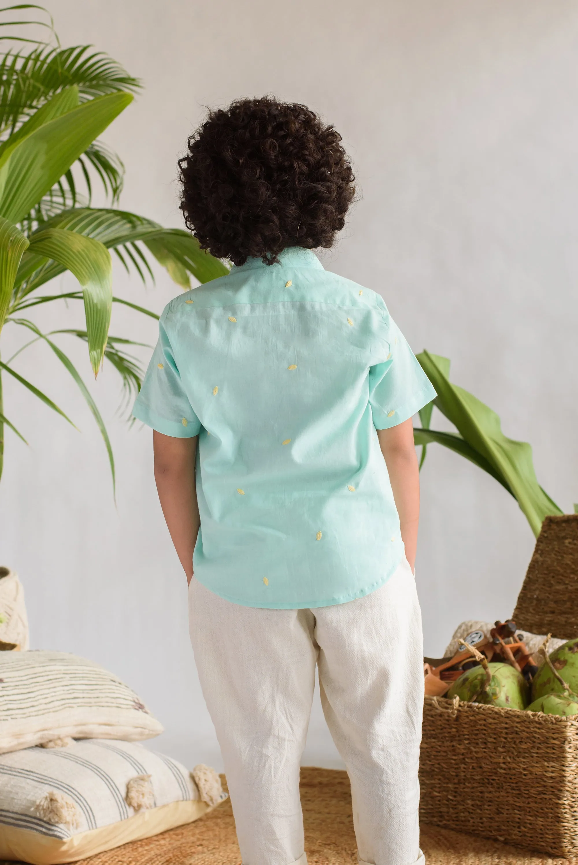 Melody Nerine- Organic Cotton Half Sleeves Shirt For Boys