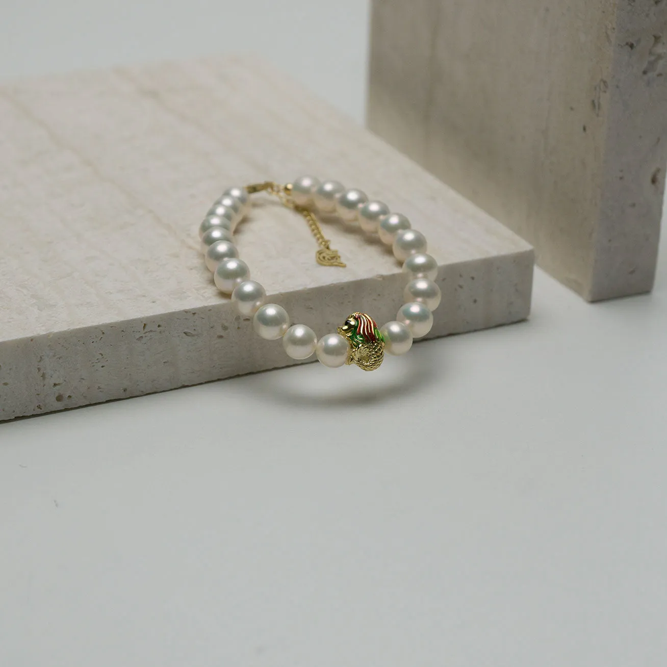 Merlion Freshwater Pearl Bracelet WB00082 | New Yorker