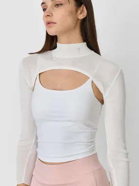 MINUS1 GOLF KNITTED UV CROP TOP