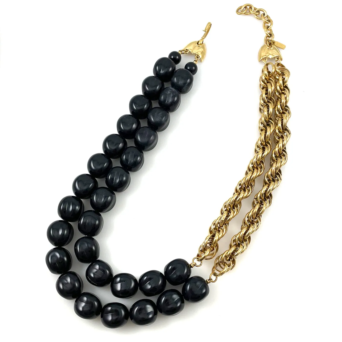 Monet Gold & Black Necklace