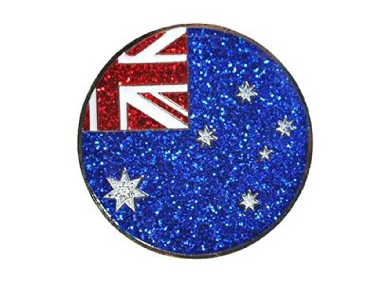 Navika Glitzy Hat Clip/Marker Australia Flag