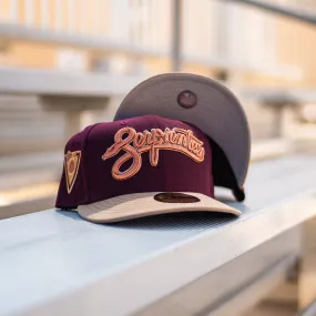 New Era Arizona Diamondbacks Grey UV (Burgundy/Tan)