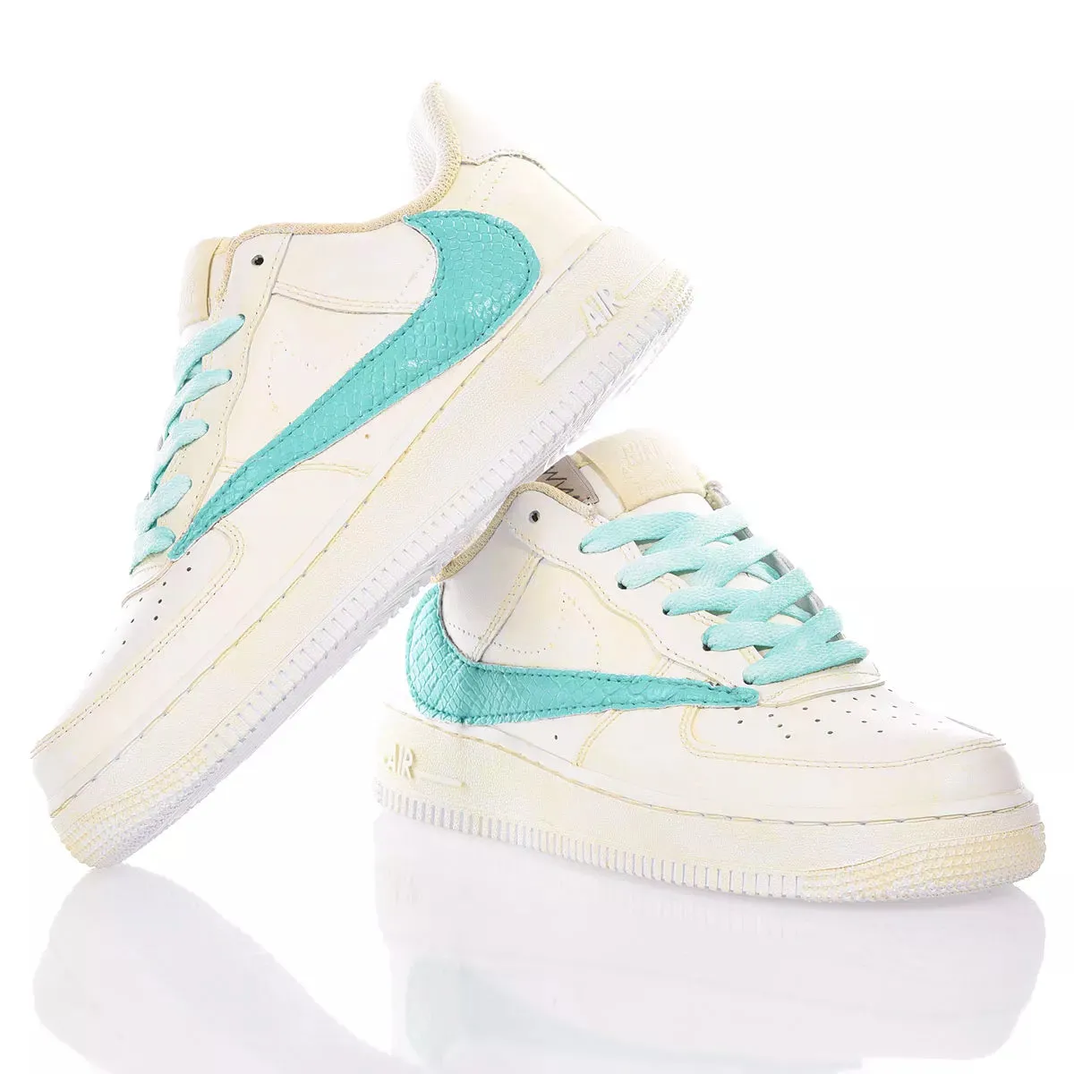 Nike Air Force 1 Cream Tiffany (Custom Sneaker)