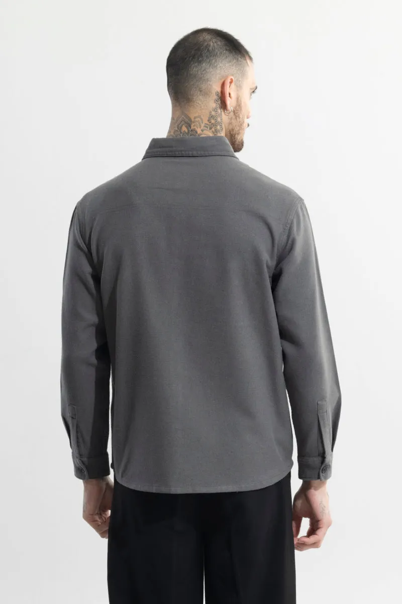 Overflap Elephant Grey Overshirt