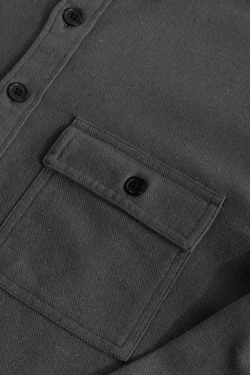 Overflap Elephant Grey Overshirt