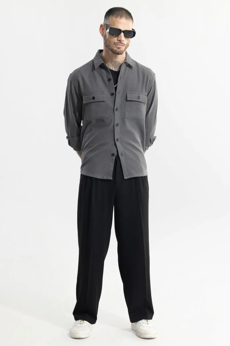 Overflap Elephant Grey Overshirt