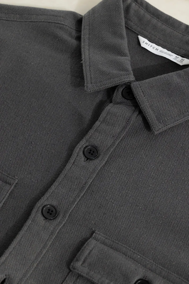 Overflap Elephant Grey Overshirt