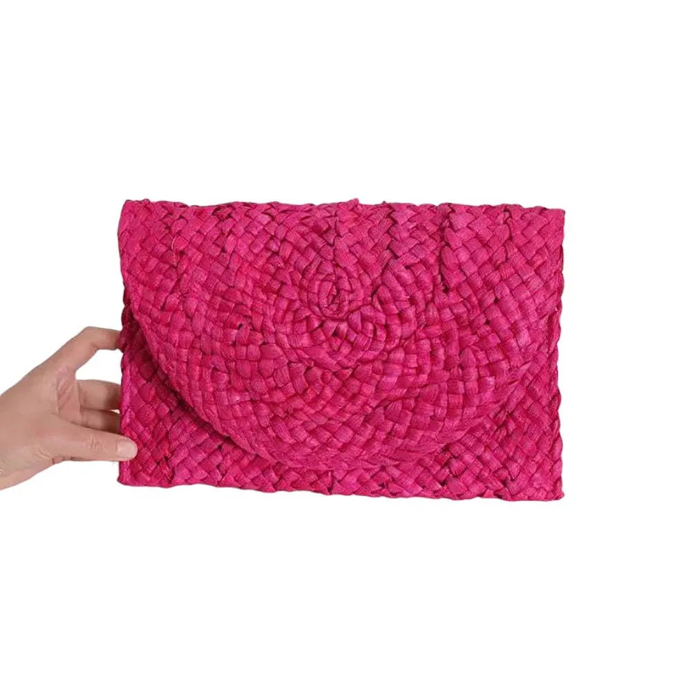 Rattan Braided Clutch Bag