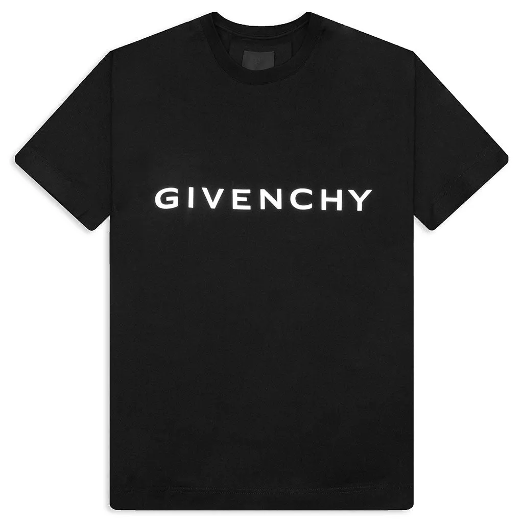 Reflective Slim Fit T-Shirt - Black