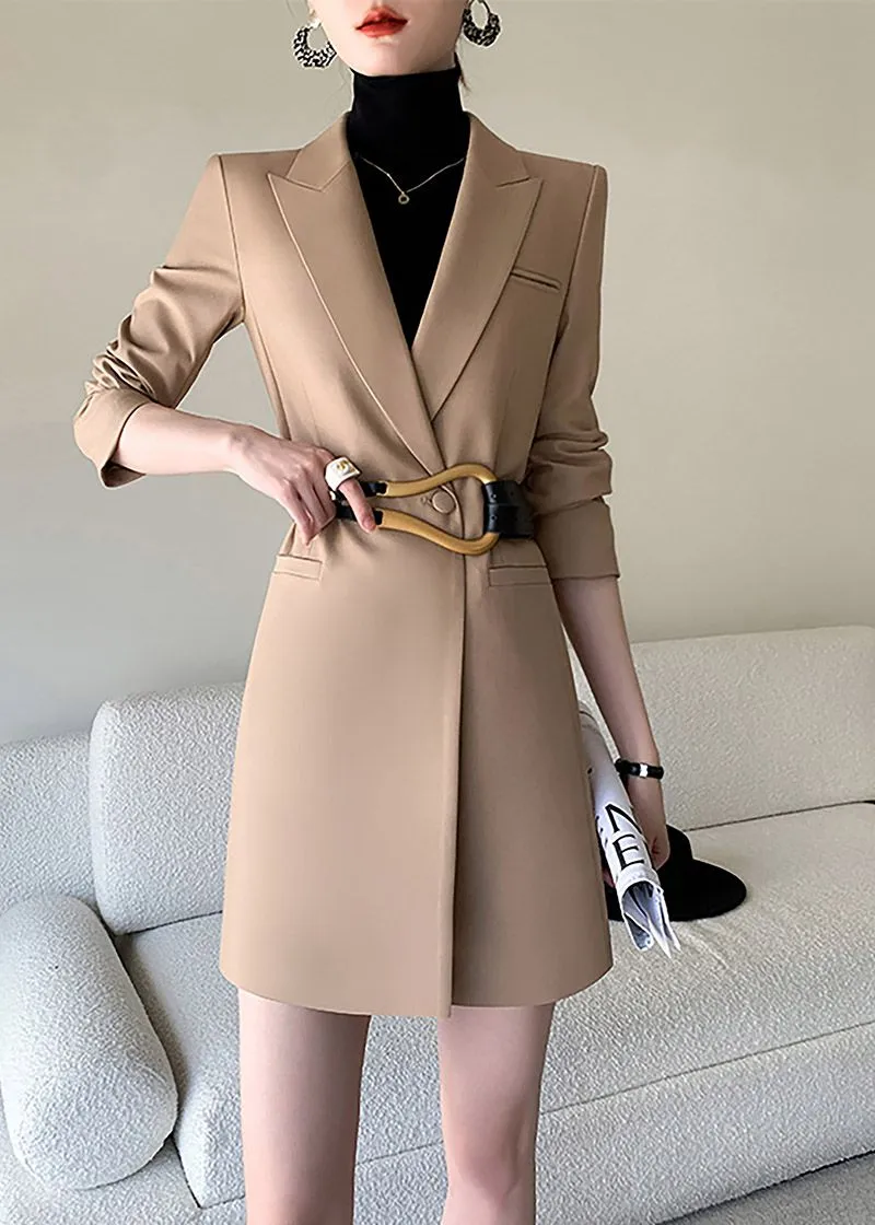 Regina Long Sleeve One Button Blazer Dress