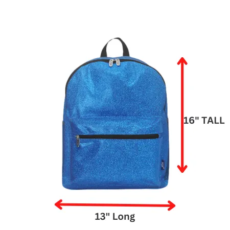 Royal Blue Glitter Large Gymnastics Competition backpacks and Cheer Dance Backpack